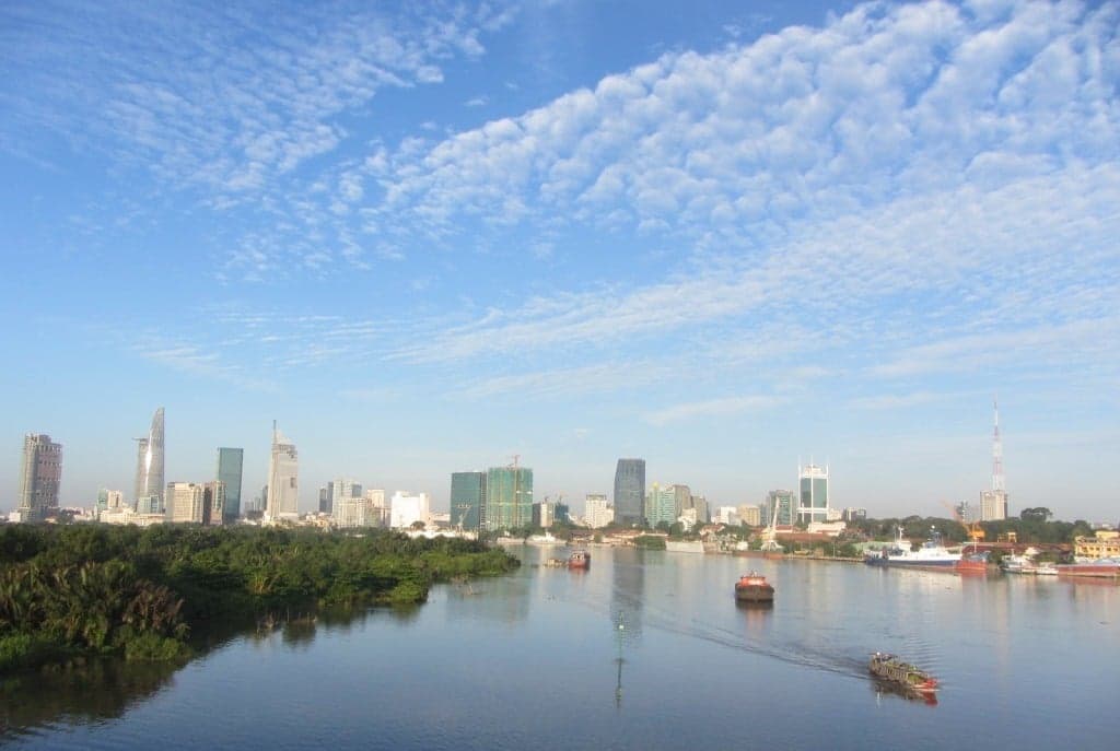 Cleansed: Saigon bathes in dawn light