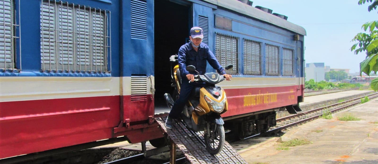 Saigon to Phan Thiet by Train: Passengers & Motorbikes
