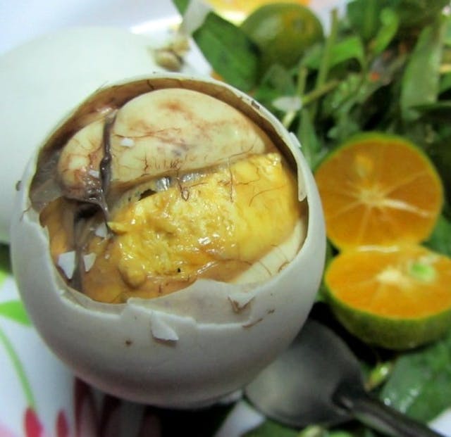 Fetal Duck Egg – Vietnam Coracle – Independent Travel Guides to Vietnam
