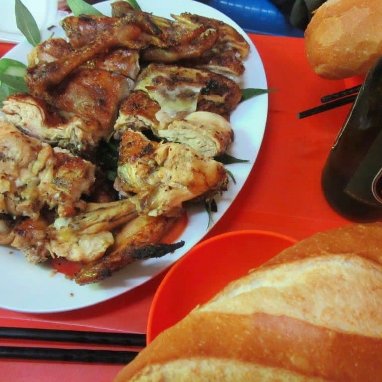 Grilled chicken corner, Binh Thanh District, Saigon