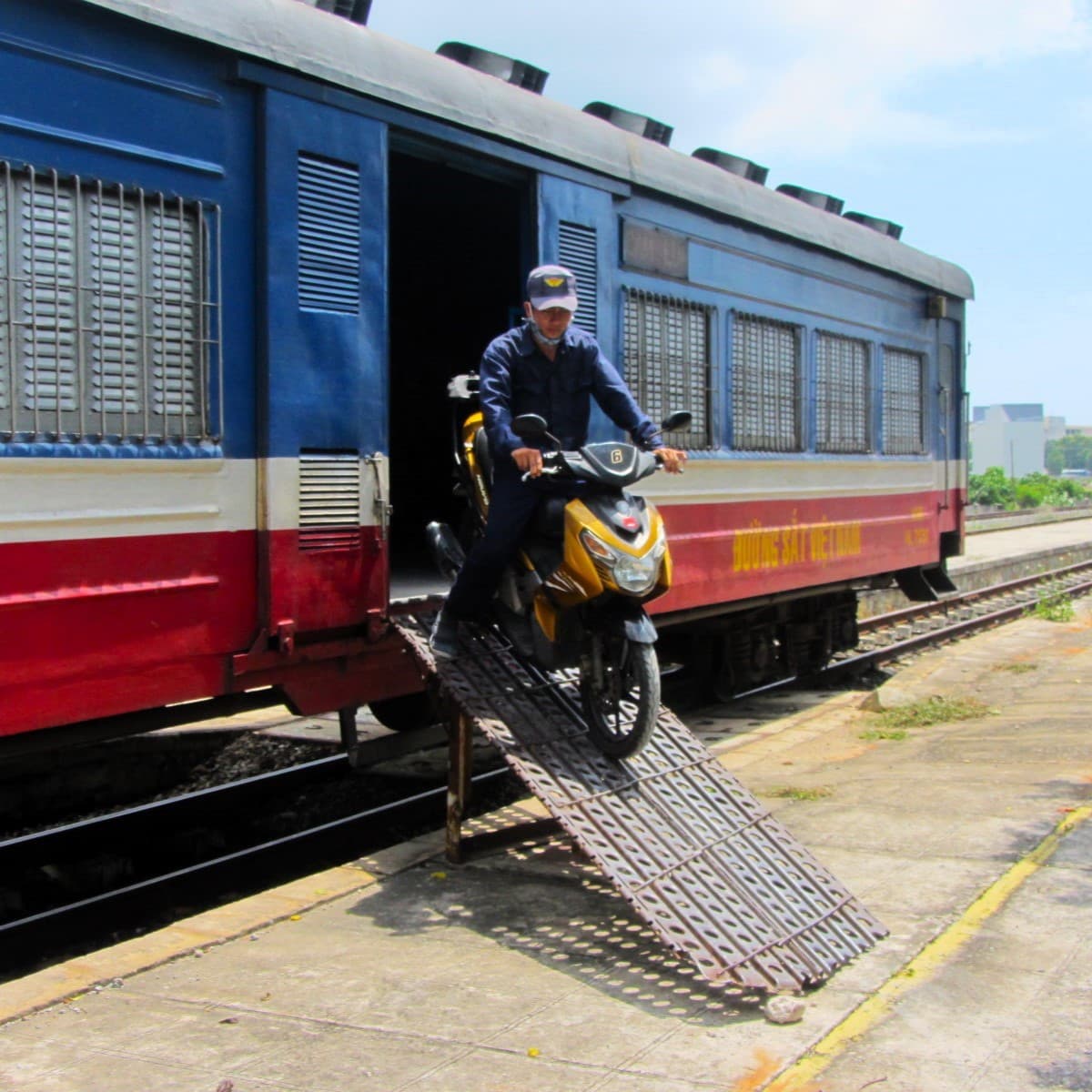 How to Send a Motorbike on a Train in Vietnam