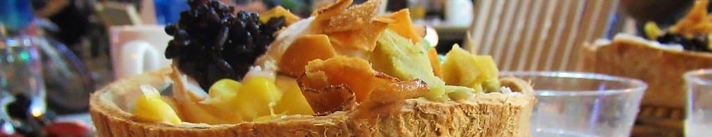 Coconut ice cream at Nguyen Huong, District 10, Saigon (Ho Chi Minh City)